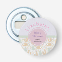 Un Baby shower Motif de créatures de bois mignon M
