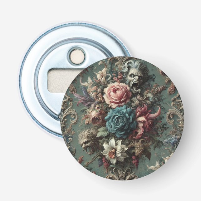 Décapsuleur Un Dirge Dérangé - Design Floral Gothique (Devant)