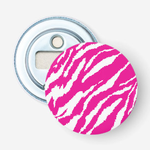 Décapsuleur Un motif floral complexe en rose et blanc, art