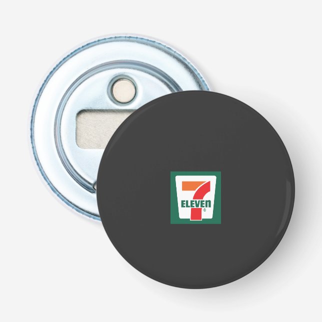 Décapsuleur un sept logo sur un arrière - plan vert (Devant)