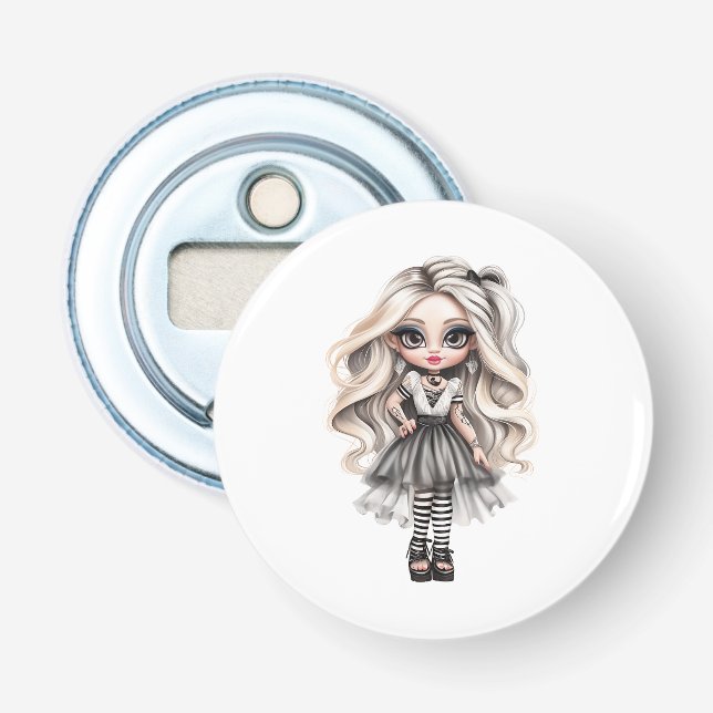 Décapsuleur Une mignonne fille Halloween collection de design  (Devant)