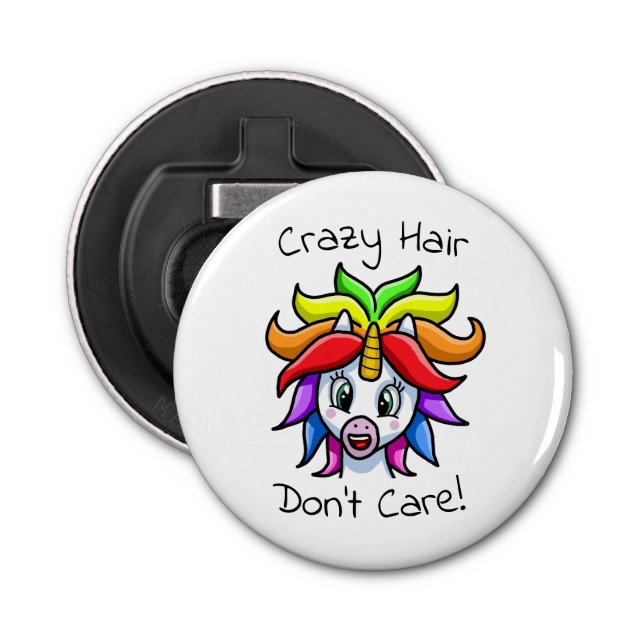 Décapsuleur Unicorn Crazy Hair ne s'en fiche pas drôle (Devant)