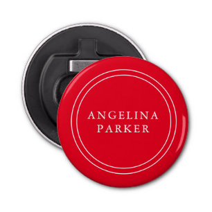 Décapsuleur Unique moderne minimaliste Rouge clair ton nom