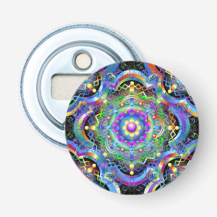 Décapsuleur Univers Mandala Couleurs Psychédéliques