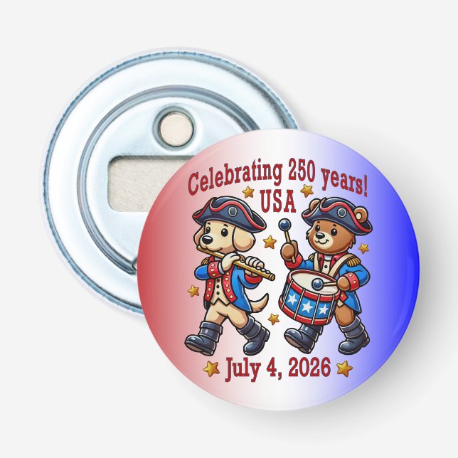 Décapsuleur USA 250th Anniversary Souvenir - Patriotique (Devant)