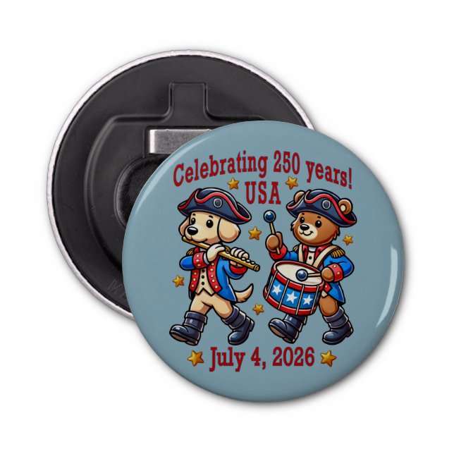 Décapsuleur USA 250th Anniversary Souvenir - Patriotique (Devant)