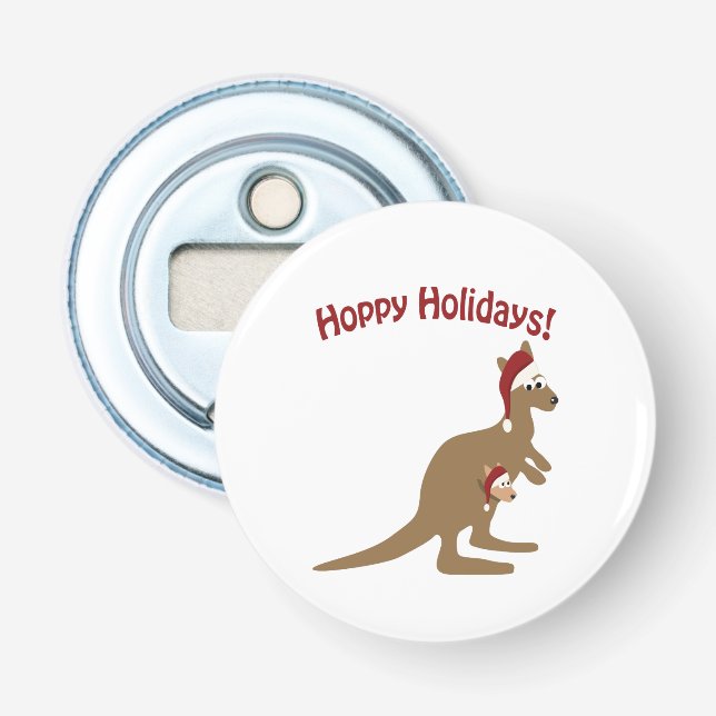 Décapsuleur Vacances chanceuses ! Noël Kangaroo (Devant)