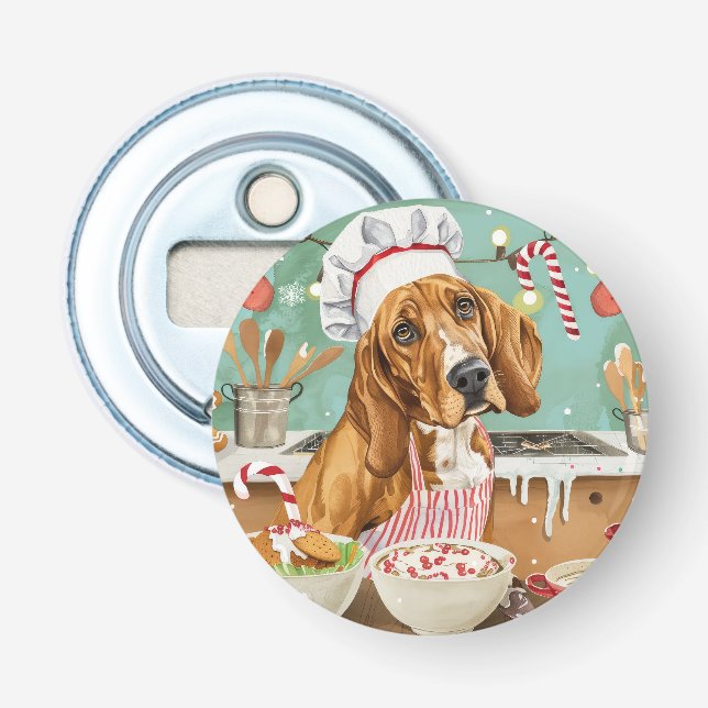 Décapsuleur Vacances de pâtisserie pour Coonhound : Noël festi (Devant)