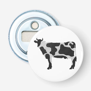 Décapsuleur Vache Noir et Blanc Silhouette