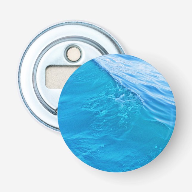 Décapsuleur vague d'eau bleue (Devant)