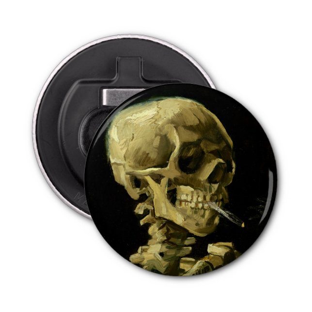 Décapsuleur Van Gogh Fumer du squelette (Devant)