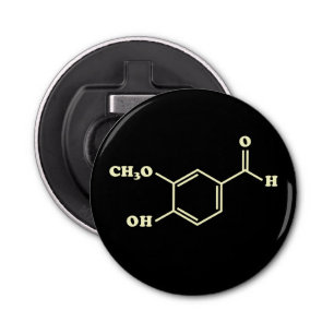 Décapsuleur Vanille Vanillin Formule chimique moléculaire