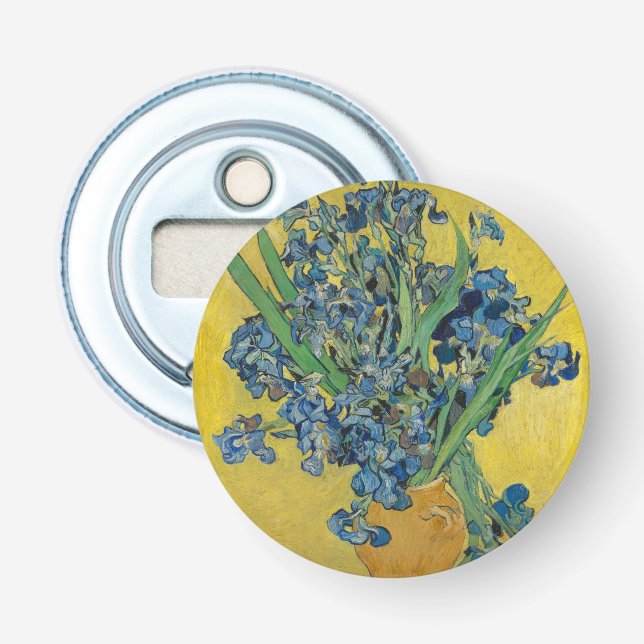 Décapsuleur Vase Van Gogh avec Iris Classic Impressionnisme (Devant)