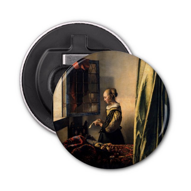 Décapsuleur Vermeer - Fille lisant une lettre à une fenêtre ou (Devant)
