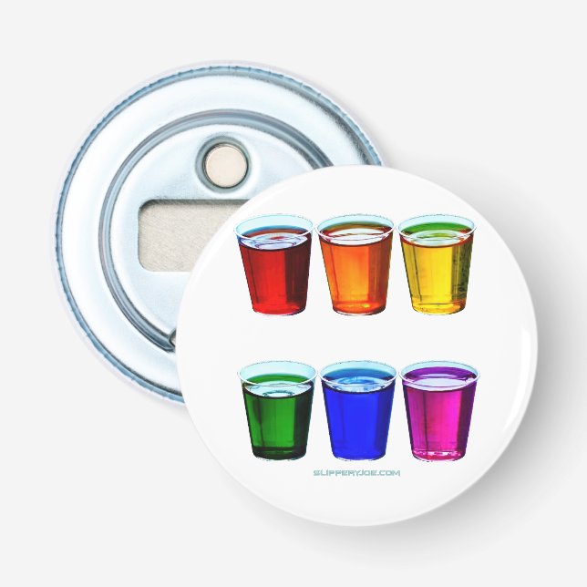 Décapsuleur Verres à shot de SlipperyJoe's six tasses disposée (Devant)