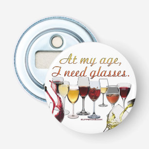 Décapsuleur Verres à vin SlipperyJoe's jeu de mots coquin roug