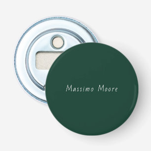 Décapsuleur Vert foncé Élégant Casual Propre Nom Écriture manu