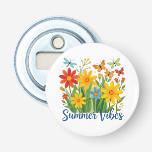 Décapsuleur Vibrations d'été Floral avec Papillons