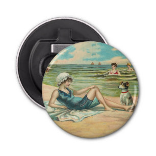 Décapsuleur Victorian Beach Swim Girl Ocean Summer Vacances