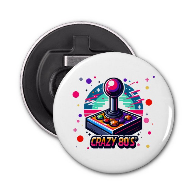 Décapsuleur vieux style écolier des années 80 fou (Devant)