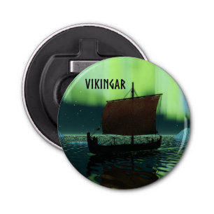Décapsuleur Viking Navire Et Lumières Du Nord
