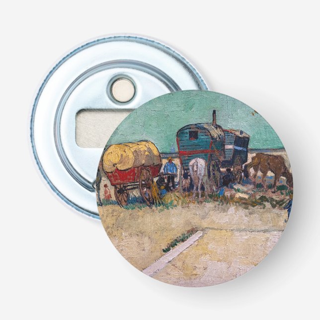 Décapsuleur Vincent van Gogh - Caravanes, camp de gitans près  (Devant)