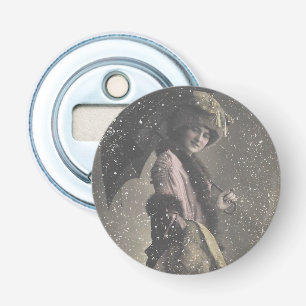 Décapsuleur Vintage dame neigeuse des années 1900