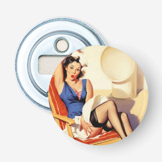 Décapsuleur Vintage Elvgren Cruise Navire Retro Pin Up Girl