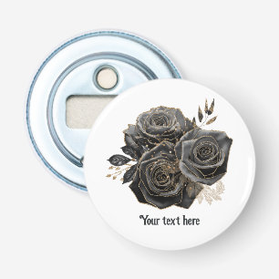 Décapsuleur Vintage gothique noir Roses personnalisés