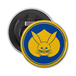 Décapsuleur Vintage jaune bleu Japon lapin Mon Oriental