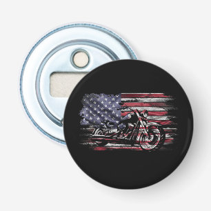 Décapsuleur Vintage Motorcycle USA Drapeau Retro Biker, Motorc