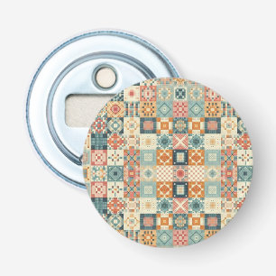 Décapsuleur Vintage, patchwork, paré