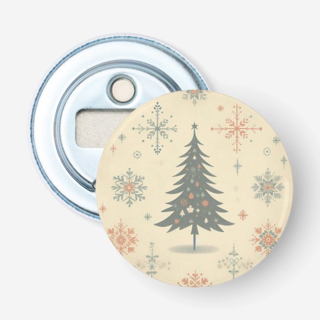Décapsuleur Vintage/rétro moderne Noël/hiver (Devant)