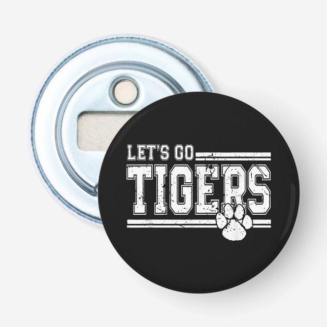 Décapsuleur Vintage Tigers School Sports Nom Retro (Devant)