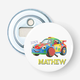 DÉCAPSULEUR VOITURE DE SPORT COLORÉE PALETTE HOMME ENFANTS NOM