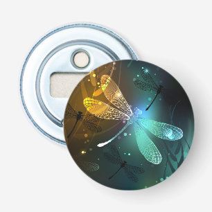 Décapsuleur Vol de libellule verte lumineuse