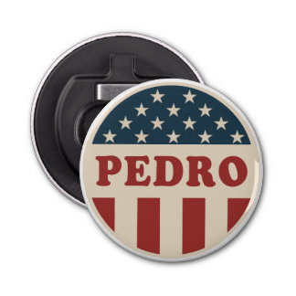 Décapsuleur Vote pour Pedro Classic Retro American Voter Butto