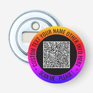 Décapsuleur Votre code QR et votre ouverture de bouteille de t