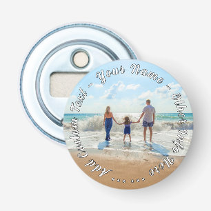 Décapsuleur Votre photo Bottle Opener Cadeau et nom de texte p
