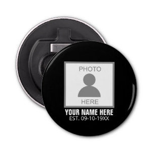 Décapsuleur Votre photo ici Nom et âge