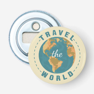 Décapsuleur Voyagez dans le monde Carte des vacances terrestre