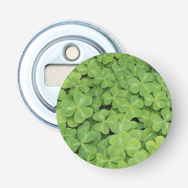 Décapsuleur Vue d'Oxalis Oregana feuillage d'oseille de bois (Devant)