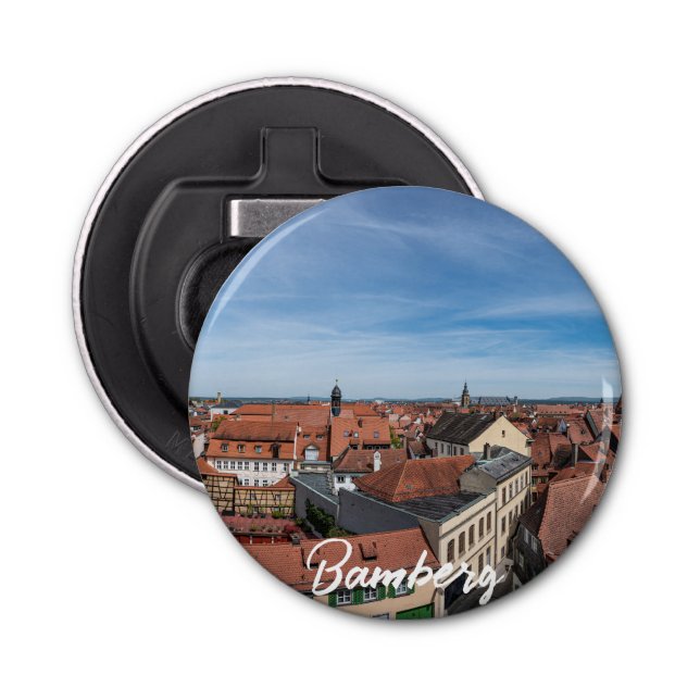 Décapsuleur Vue panoramique de la vieille ville d'en haut à Ba (Devant)