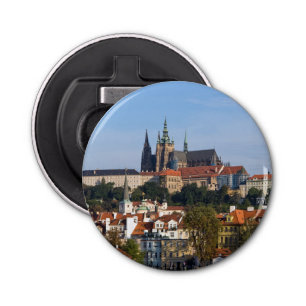 Décapsuleur Vue sur la vieille ville et le château de Prague, 