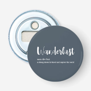 Décapsuleur Wanderlust définition blanc gris bleu couleur