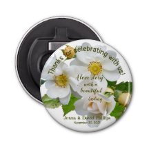 Wedding Favor Elegant Roses Full Bloom