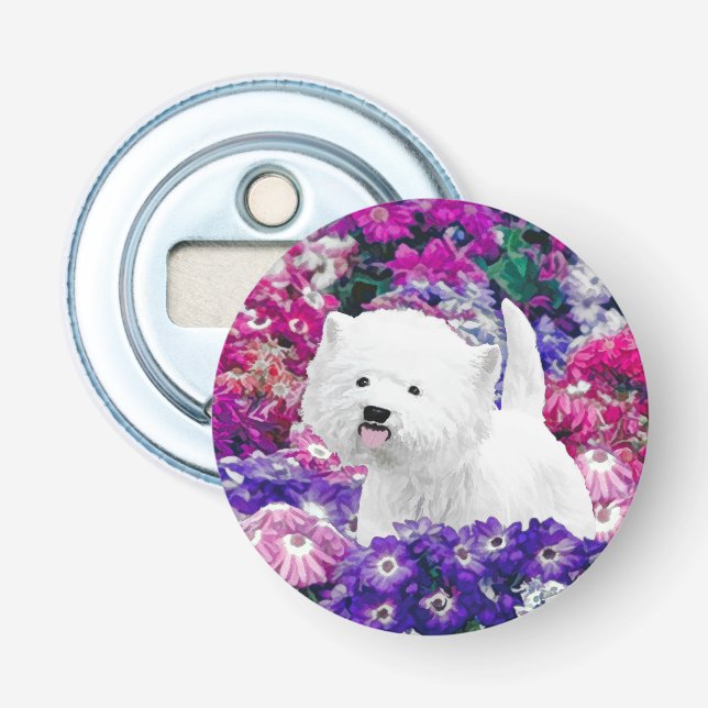 Décapsuleur West Highland White Terrier Peinture Chien Art (Devant)