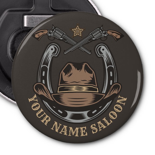 Décapsuleur Wild West Revolver Horseshoe Western Cowboy Saloon (Créateur téléchargé)