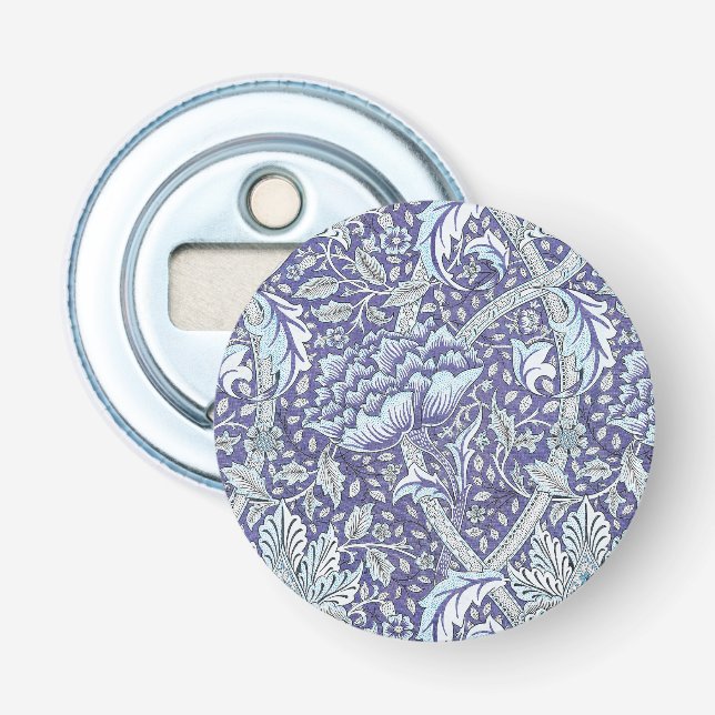 Décapsuleur William Morris motif floral bleu Windrush (Devant)