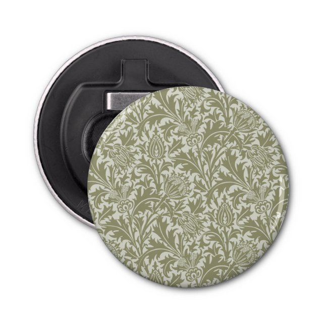 Décapsuleur William Morris Thistle Sage Green Motif (Devant)
